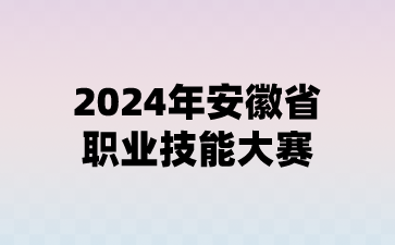 2024年安徽省职业技能大赛奖励办法