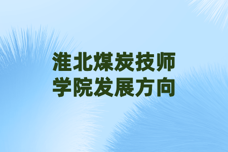 淮北煤炭技师学院发展方向